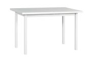 White dining room table RUTA, dimensions 70 x 120 cm (W x D), laminate top scratch-resistant, easy to combine, stable wooden legs, table top height 32 mm