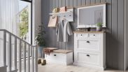 Wardrobes complete - Set C Veternik, 4-piece, Colour: White / Oak