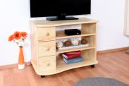 TV cabinet solid pine natural Junco 202 - Dimensions: 62 x 82 x 46 cm (H x W x D)