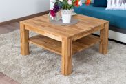 Coffee table Wooden Nature 122 solid oak - 80 x 80 x 45 cm (W x D x H)