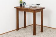 Table solid pine solid wood oak rustic Junco 226A (angular) - 50 x 80 cm (W x D)