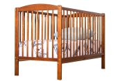 Children bed / Kid bed solid pine wood, Oak colour rustic 103, incl. slatted frame - 60 x 120 cm (W x L) 