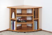 TV base unit solid pine wood, Alder colour Junco 208 - Measurements: 65 x 65 x 65 cm (H x W x D)