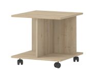 Children's room - Side table on castors Benjamin 08, color: beech - 50 x 55 x 55 cm (H x W x D)