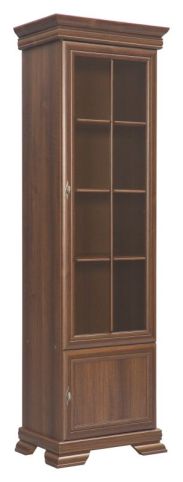 Display case Sentis 17, Colour: Dark brown - 193 x 58 x 40 cm (H x W x D)