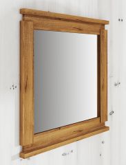 Mirror Tasman 26 solid oiled wild oak - Measurements: 80 x 115 x 2 cm (h x w x d)