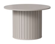 Side table / coffee table Annelin 07, round, in cashmere, 70 x 70 cm, can also be used as a bedside table, coffee table, modern decorative strips, small table