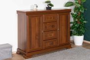 Chest of drawers Sentis 04, Colour: Dark Brown - 97 x 128 x 46 cm (h x w x d)