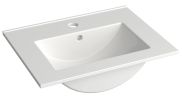 Bathroom - Washbasin Bokaro 06, Colour: White - 13 x 51 x 39 cm (H x W x D)