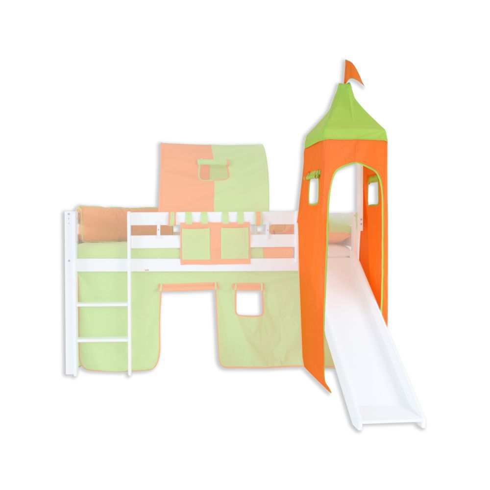 Tower fabric set - Color:Green/Orange