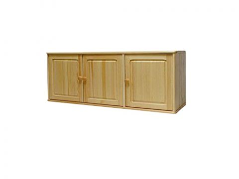 Wall cupboard solid pine wood natural 024- Dimensions 50 x 120 x 60 cm (H x W x D)