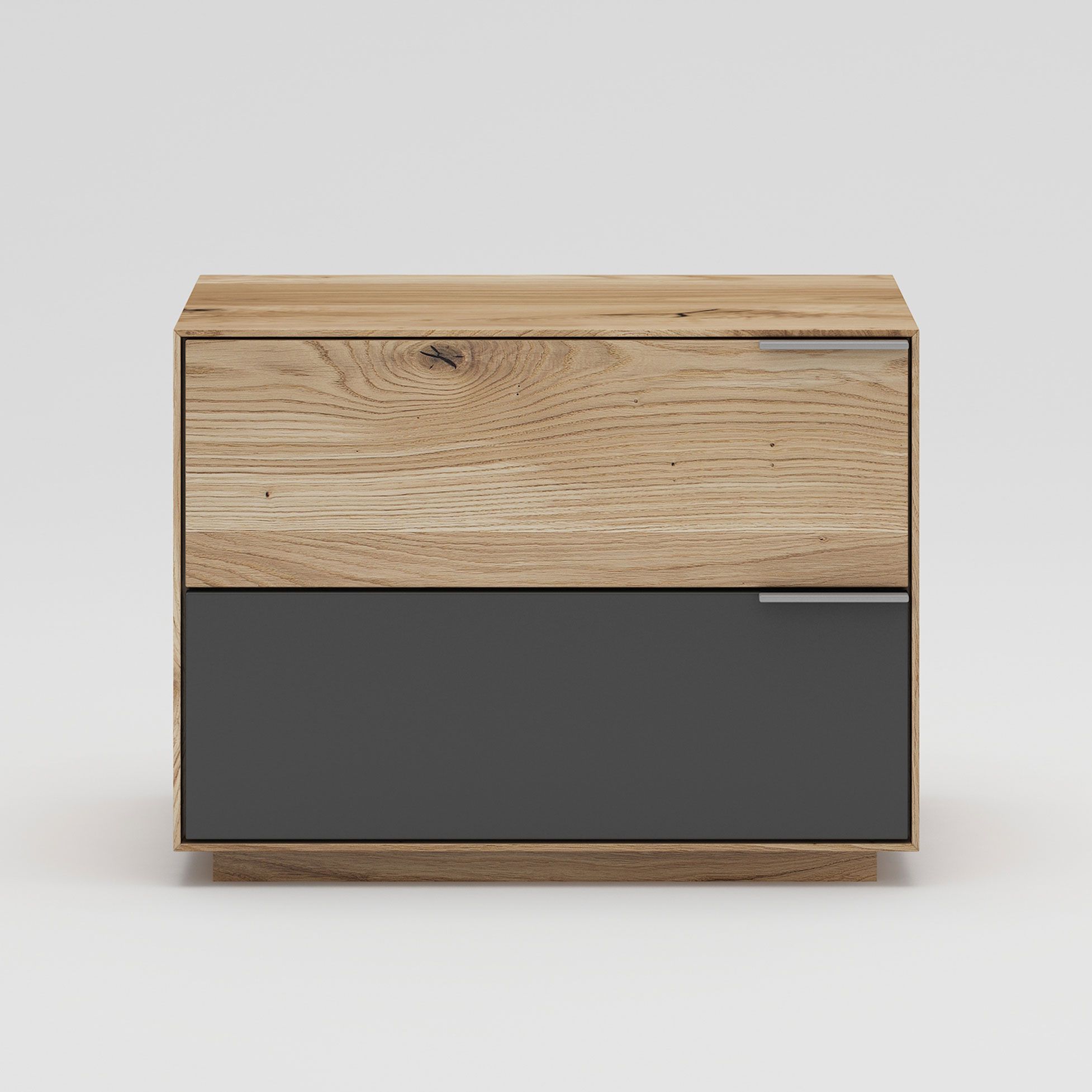 Bedside cabinet Ordino 05 solid oiled oak - Dimensions: 45 x 60 x 45 (H x W x D)