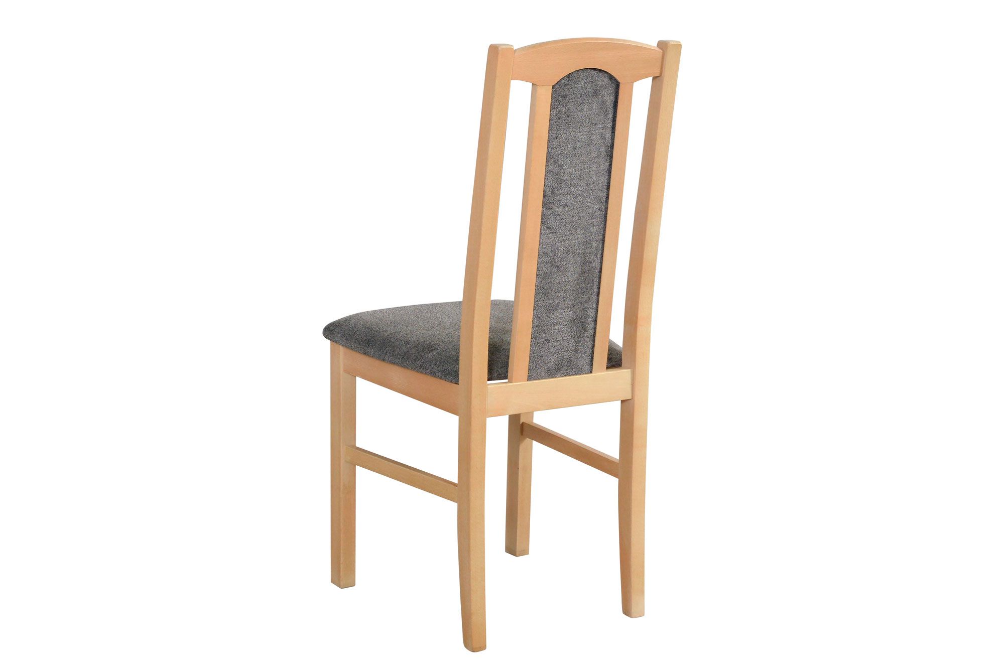 Madohn dining chair upholstered with T-25 foam for extra comfort, solid beech wood in oak look, nylon cover, sturdy wood