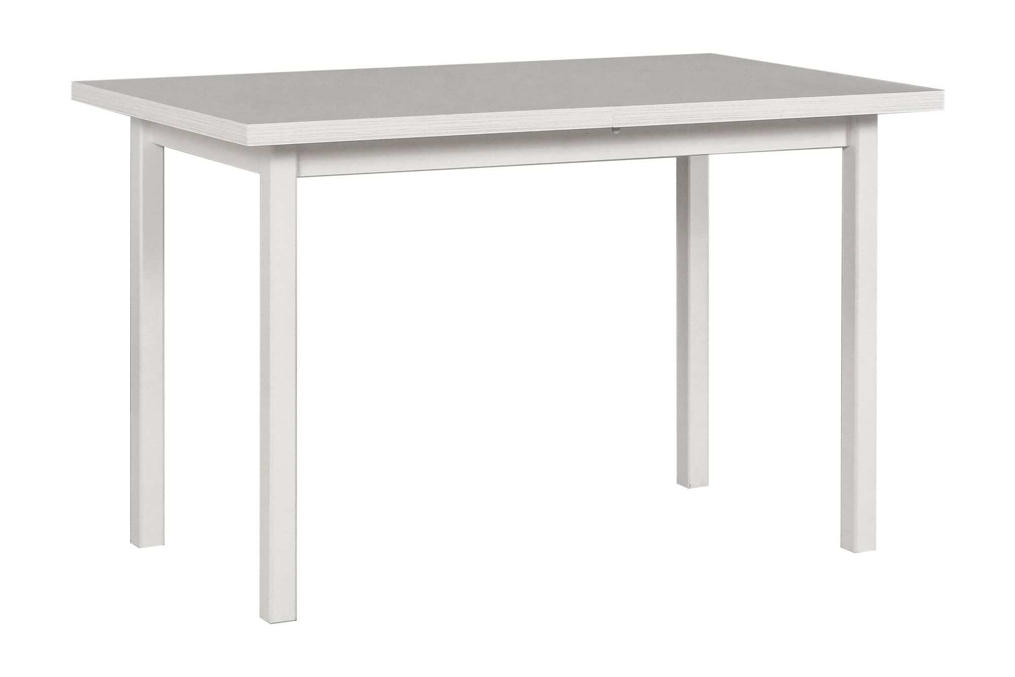 Extendable dining room table RAIVIS in white, dimensions 70 x 120/160 (W x D), table top height of 32 mm, scratch-resistant laminate top, easy to combine