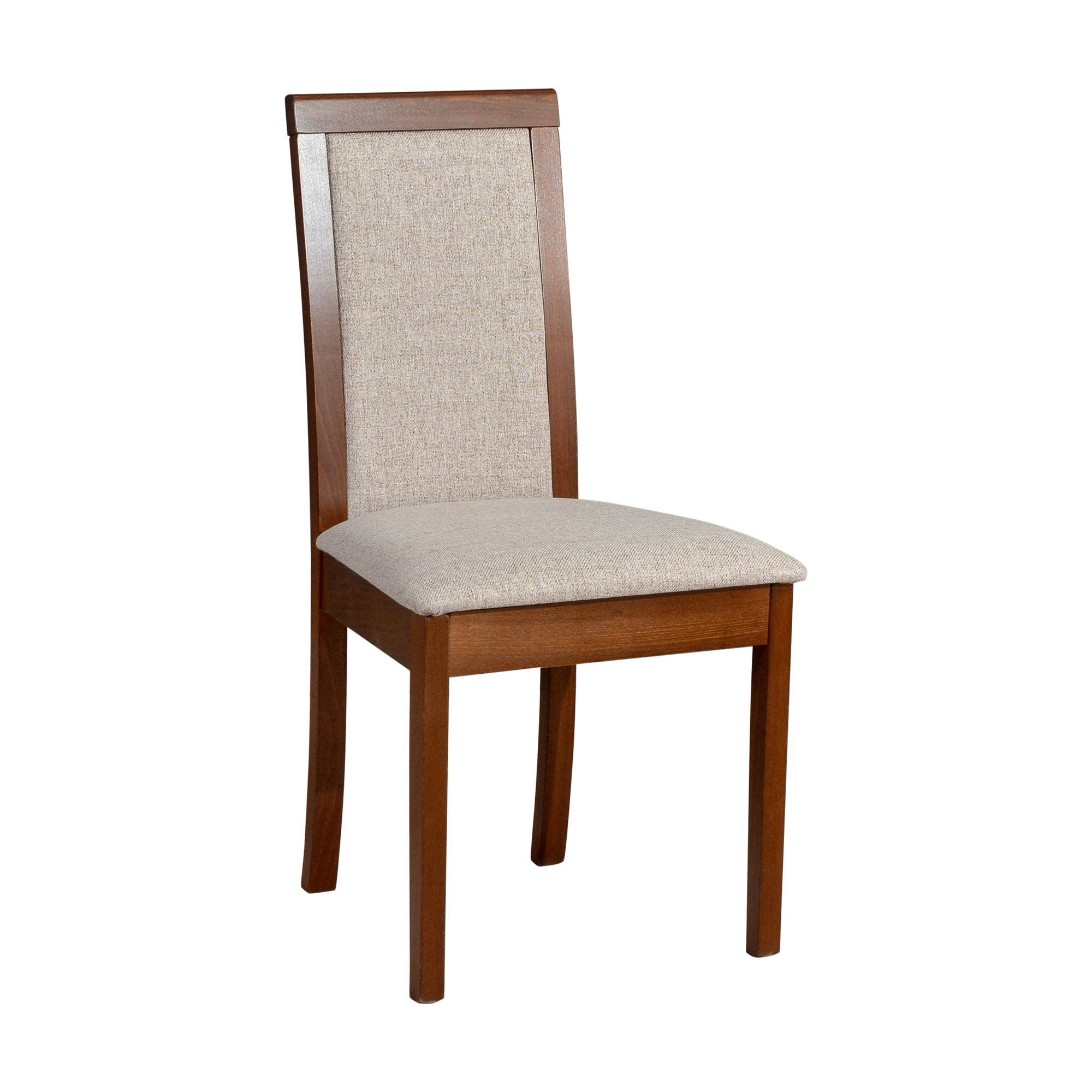 Oideum oak dining chair, beige upholstery, T-25 foam cushion, solid beech wood, classic look, high comfort, robust wood