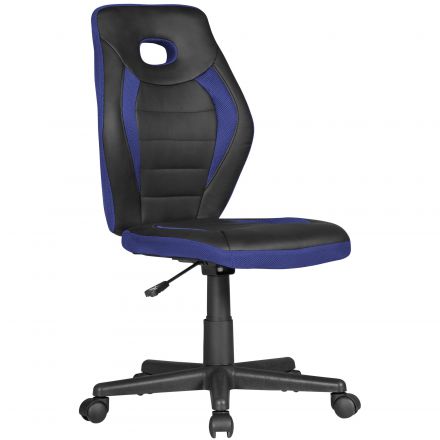 Stylish children's office chair Apolo 97, color: blue / black, with integrated shoulder support