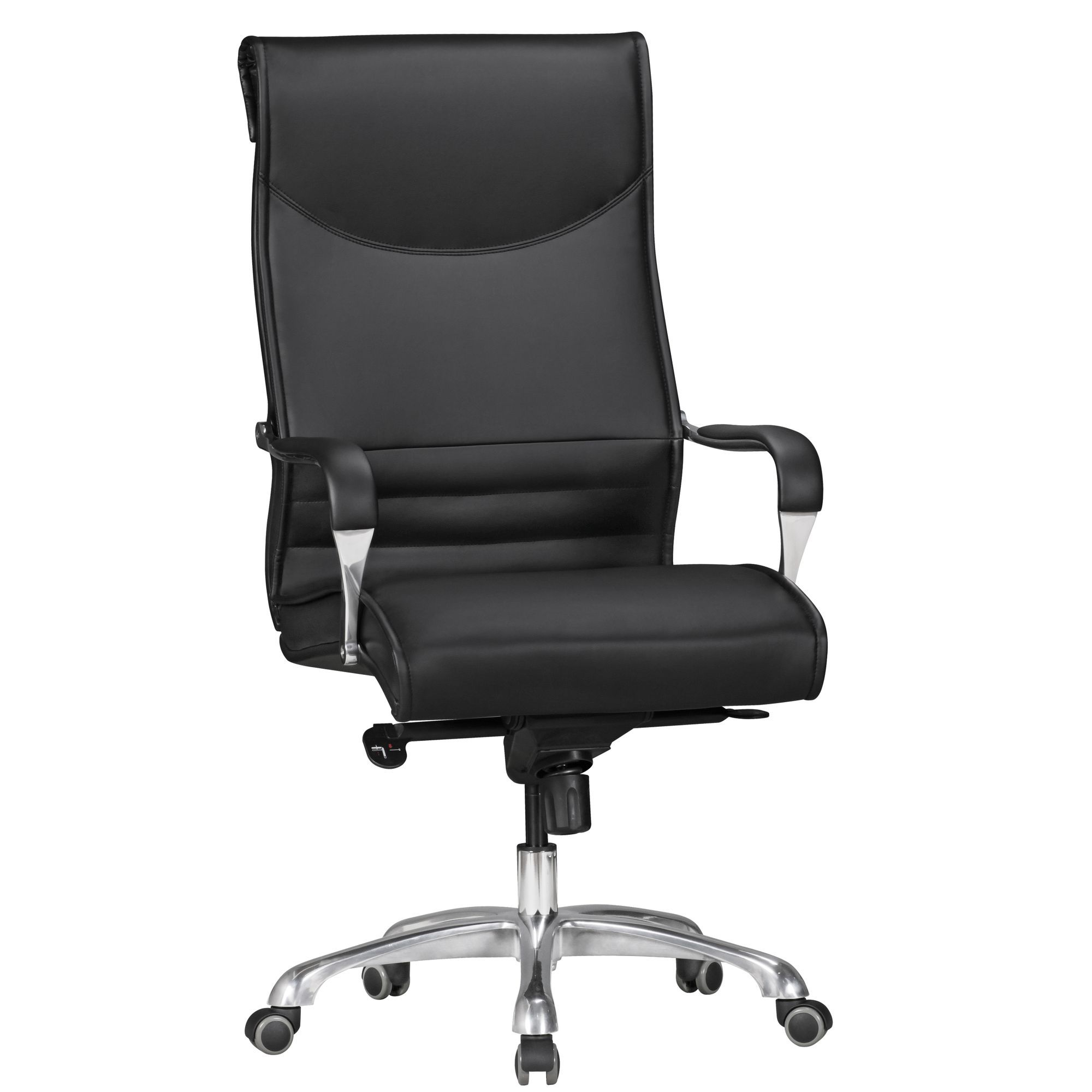 XXL desk chair Apolo 101, color: black / silver, suitable up to 150 kg