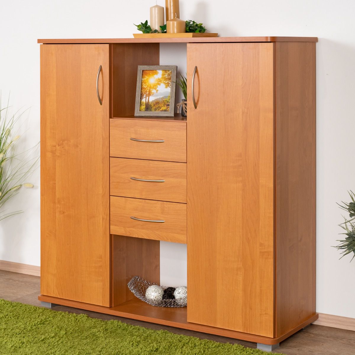 Chest of drawers Kebumen 10, color: alder - Dimensions: 110 x 110 x 38 cm (H x W x D)