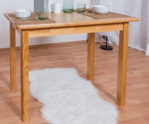 Table solid pine solid wood alder Junco 227B (angular) - 100 x 60 cm (W x D)
