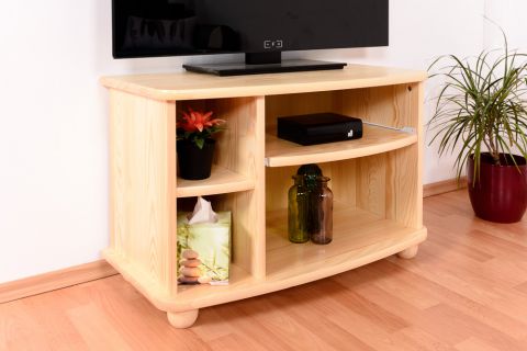 TV cabinet solid pine solid wood natural Junco 204 - Dimensions: 50 x 77 x 40 cm (H x W x D) 