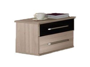 Bedside table "Patras" 2 pieces, Cardiff Cherry - Measurements: 36 x 43 x 40 cm (H x W x D)