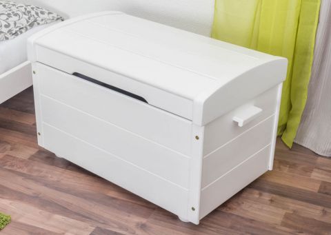 Chest solid pine solid wood white lacquered 006 - Dimensions 59 x 53 x 87 cm (H x W x D)