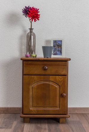 Nightstand solid pine solid wood oak color 010 - Dimensions 55 x 42 x 35 cm (H x W x D)