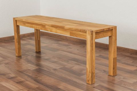 Wooden Nature 134 solid oak bench - 120 x 33 cm (L x W)