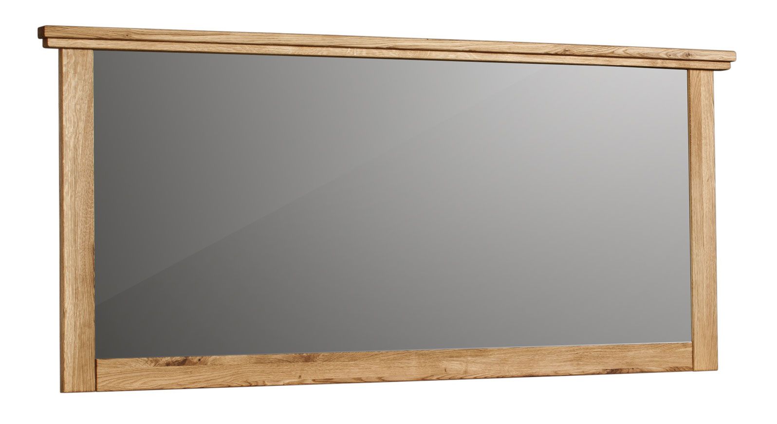 Large mirror with wooden frame Floresta 12, color: natural, solid oak, high-quality workmanship, 76 x 169 x 51 cm, contemporary style