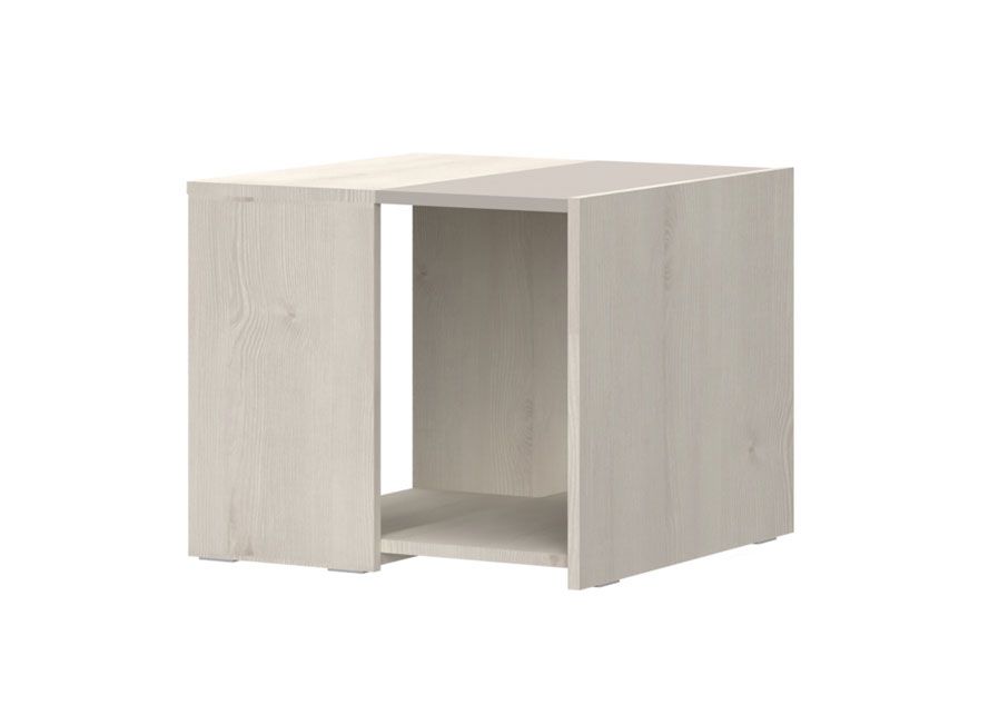 Children's room / youth room - Peter 14 table, color: pine white / beige, dimensions: 47 x 57 x 56 cm, ideal storage and play surface
