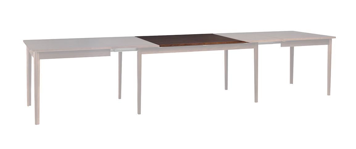 2 table tops measuring 52.5 x 90 cm, optionally extendable for Inginele 07 dining table, total table dimensions with 4 inserts 370 x 75 x 90 cm