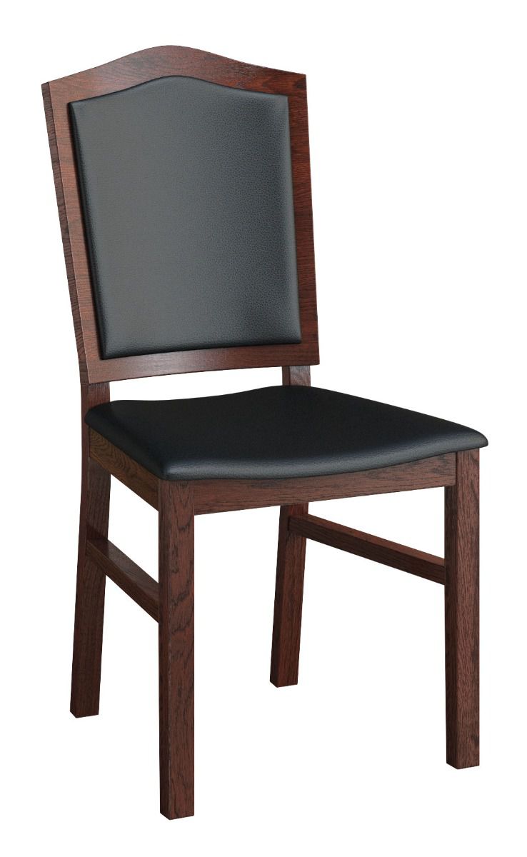 Elegant chair made of solid oak wood Krasno 28, dimensions: 100 x 50 x 56 cm, upholstered, very good workmanship