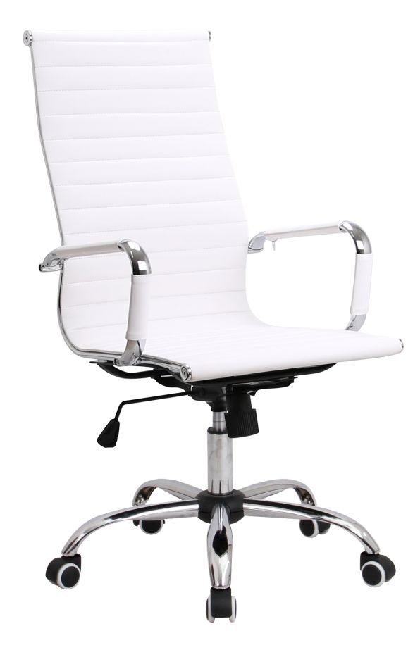 Swivel Chair Tamest 76, Colour: White - Measurements: 106 - 116 x 54 x 62 cm (H x W x D)