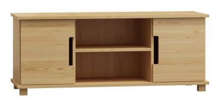 TV base unit solid pine solid wood natural 006 - Measurements 55 x 180 x 47 cm (H x W x D)