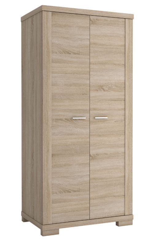 Schrank "Temerin" Farbe Sonoma-Eiche 13 - Abmessungen: 195 x 90 x 58 cm (H x B x T)