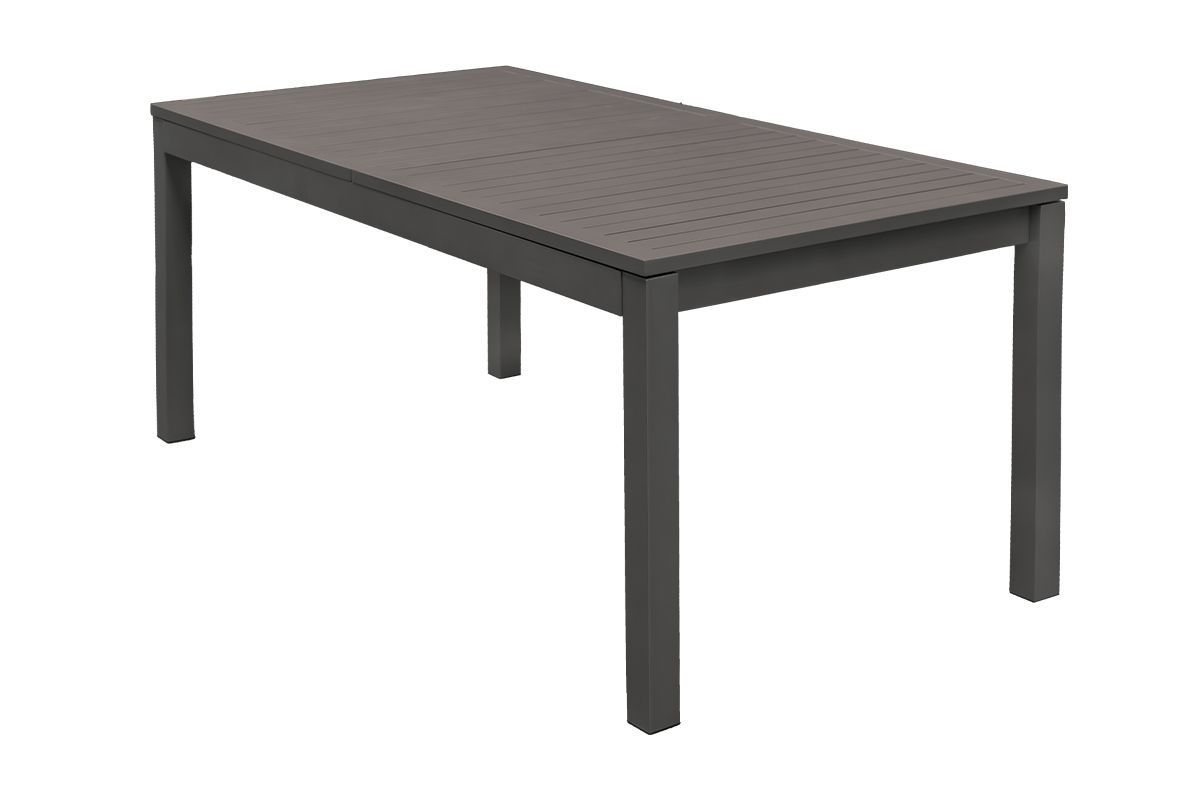 Turin aluminium garden table - color: anthracite, length: 2400 / 1800 mm, width: 900 mm, height: 760 mm