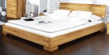 Double bed Kapiti 08 solid oiled wild oak - reclining surface: 160 x 200 cm (W x L)