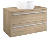 Vanity unit Bidar 60, Colour: Oak - 53 x 90 x 45 cm (H x W x D)