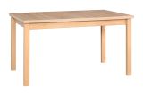 Oak-colored dining table LAMA, easy to combine, laminated surface, table top height 32 mm, dimensions 80 x 140/180 (W x D), good stability