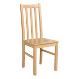 Haynasch dining chair in classic design, solid beech wood stained in oak, durable, high-quality material, resilient, seat height of 45 cm