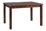 BAIBA dining room table in walnut, dimensions 80 x 120/150 cm (W x D), table top height 32 mm, scratch-resistant laminate top, stable wooden legs, good grain