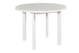 Round dining table LEVA in white, dimensions Ø 100, table top height 32 mm, table top scratch-resistant laminated, high-quality workmanship, beautiful grain