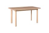 Oak-colored dining room table ULDIS, dimensions 80 x 140/180 cm (W x D), table top height of 32 mm, easy to combine, beautiful grain