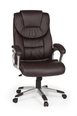 Desk chair Apolo 01, color: brown, with headrest & armrest