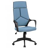 Office swivel chair with breathable seat Apolo 80, color: blue / black, ergonomically arranged controls