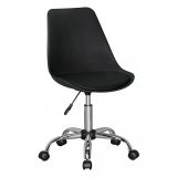 Design swivel chair Apolo 82, color: black / chrome, seat shell 360° rotatable