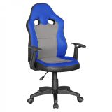Ergonomic children's swivel chair Apolo 90, color: blue / grey / black, in a cool design