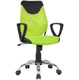Ergonomic children's swivel chair Apolo 94, color: green / black, suitable from 6-15 years