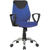 Children's desk chair with breathable mesh cover Apolo 95, color: blue / black, suitable from 120 - 160 cm