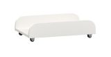 PC stand on wheels Aenna, rollable, color: white, PC holder, dimensions: 13 x 50 x 30 cm